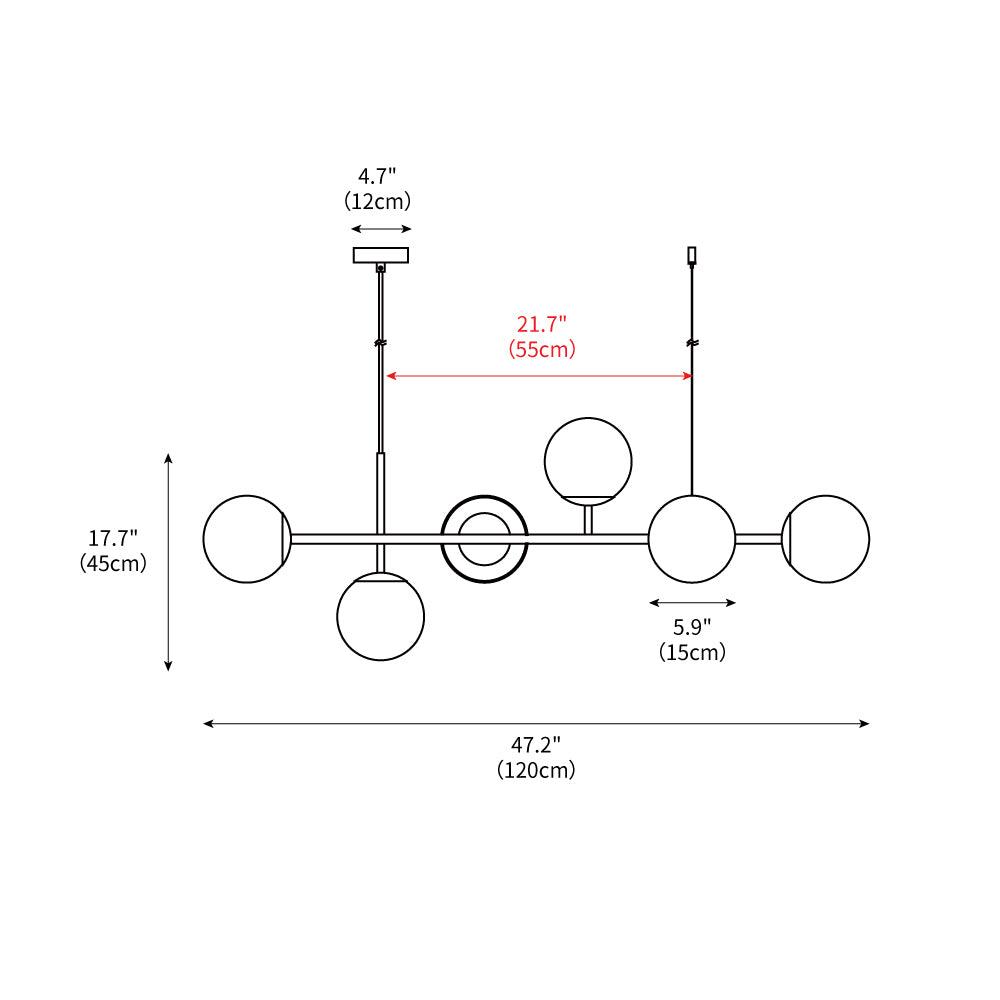 Orb Chandelier 47.2