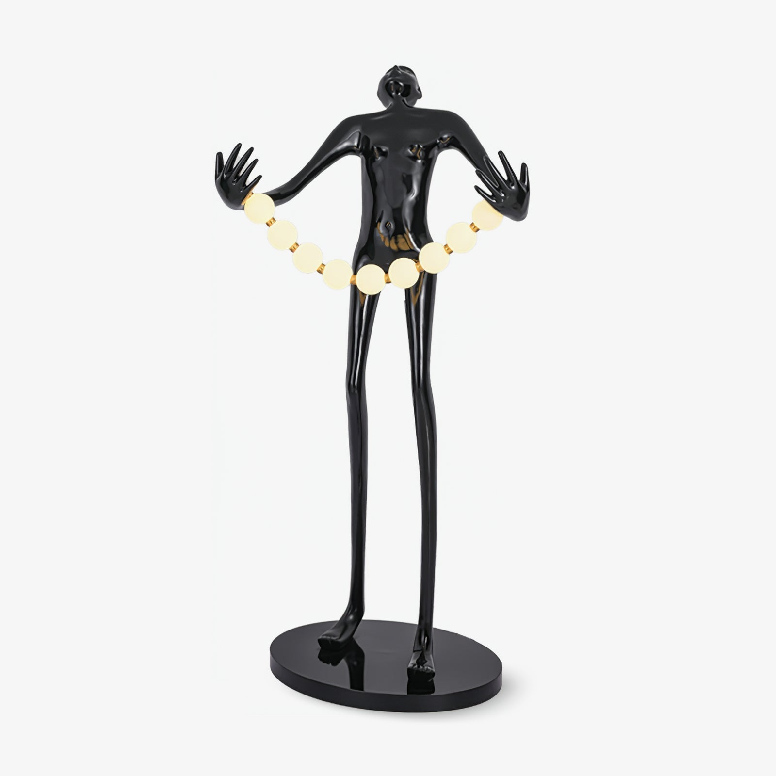 Orb Juggler Sculpture Floor Lamp floor lamp in glass, metal, iron | Tianguang Select