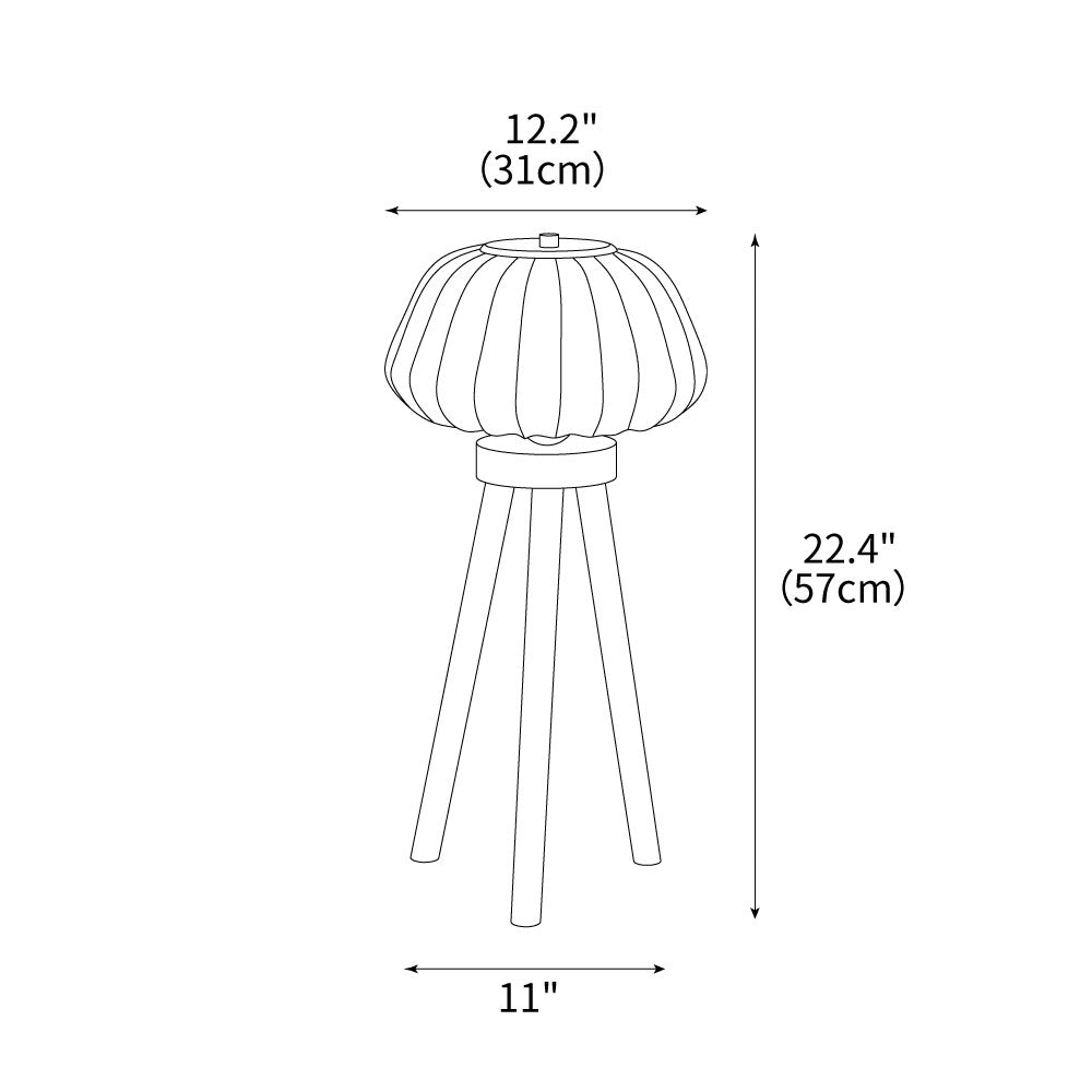 Orbit Tripod Table Lamp 12.2