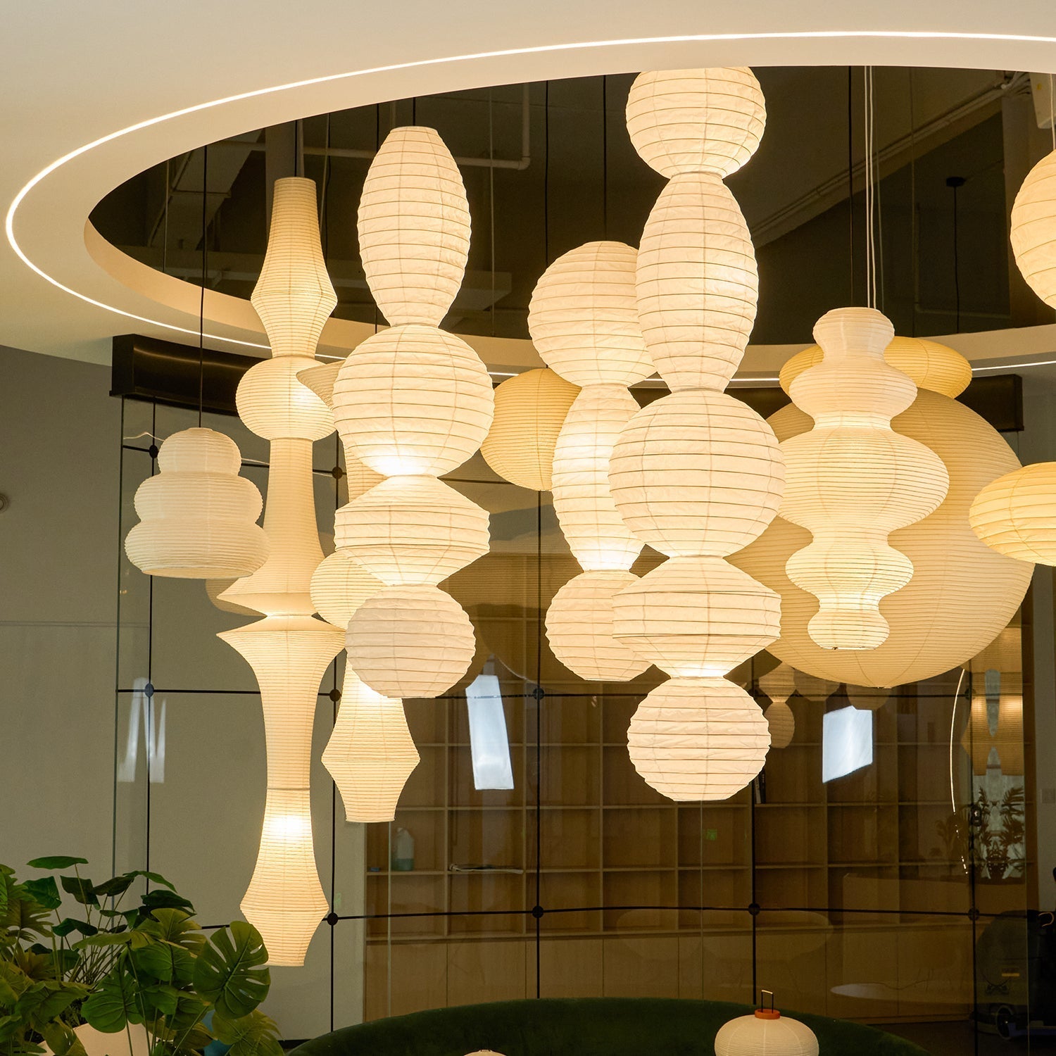 Ori Lantern Series Swag Pendant Lamp