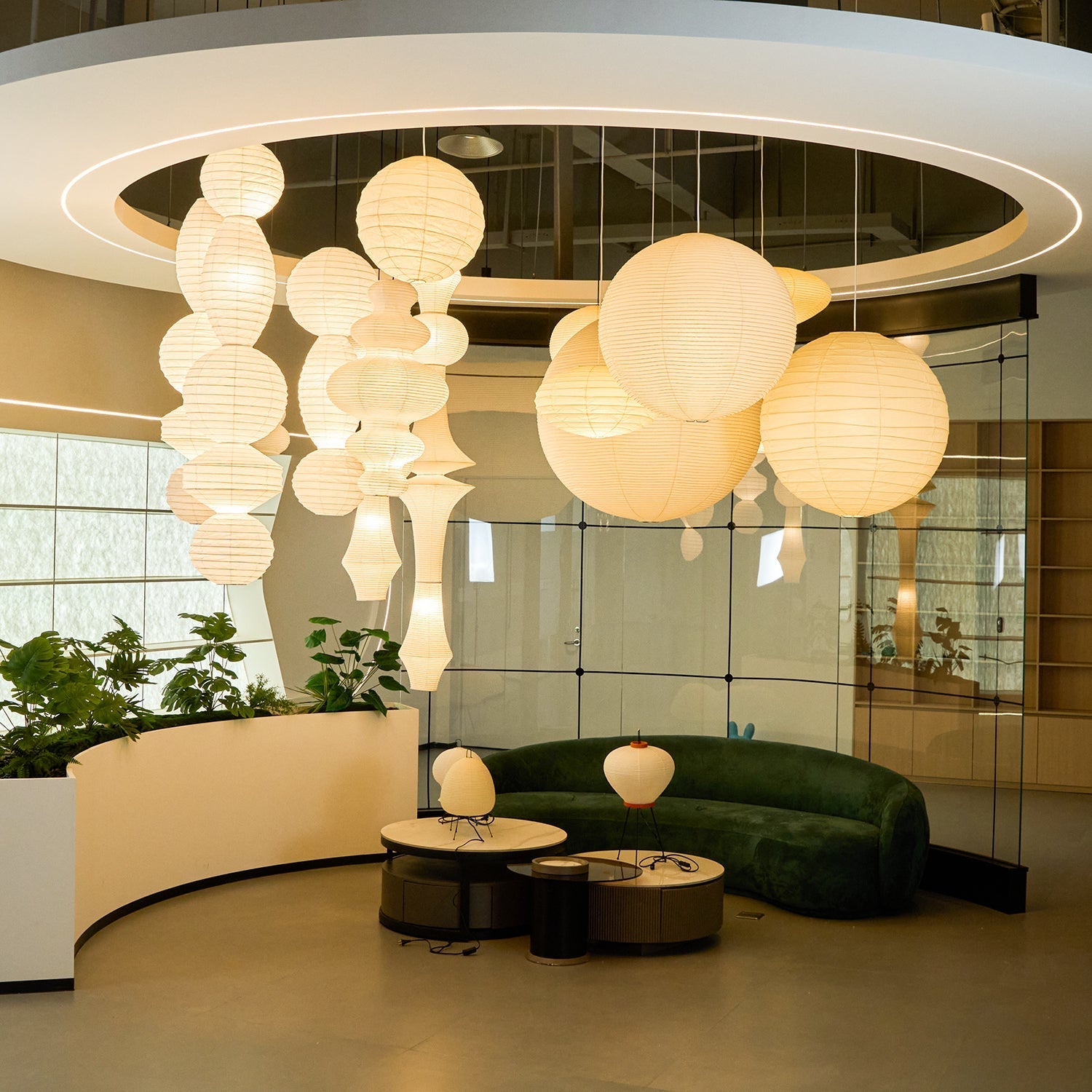 Ori Lantern Series Swag Pendant Lamp