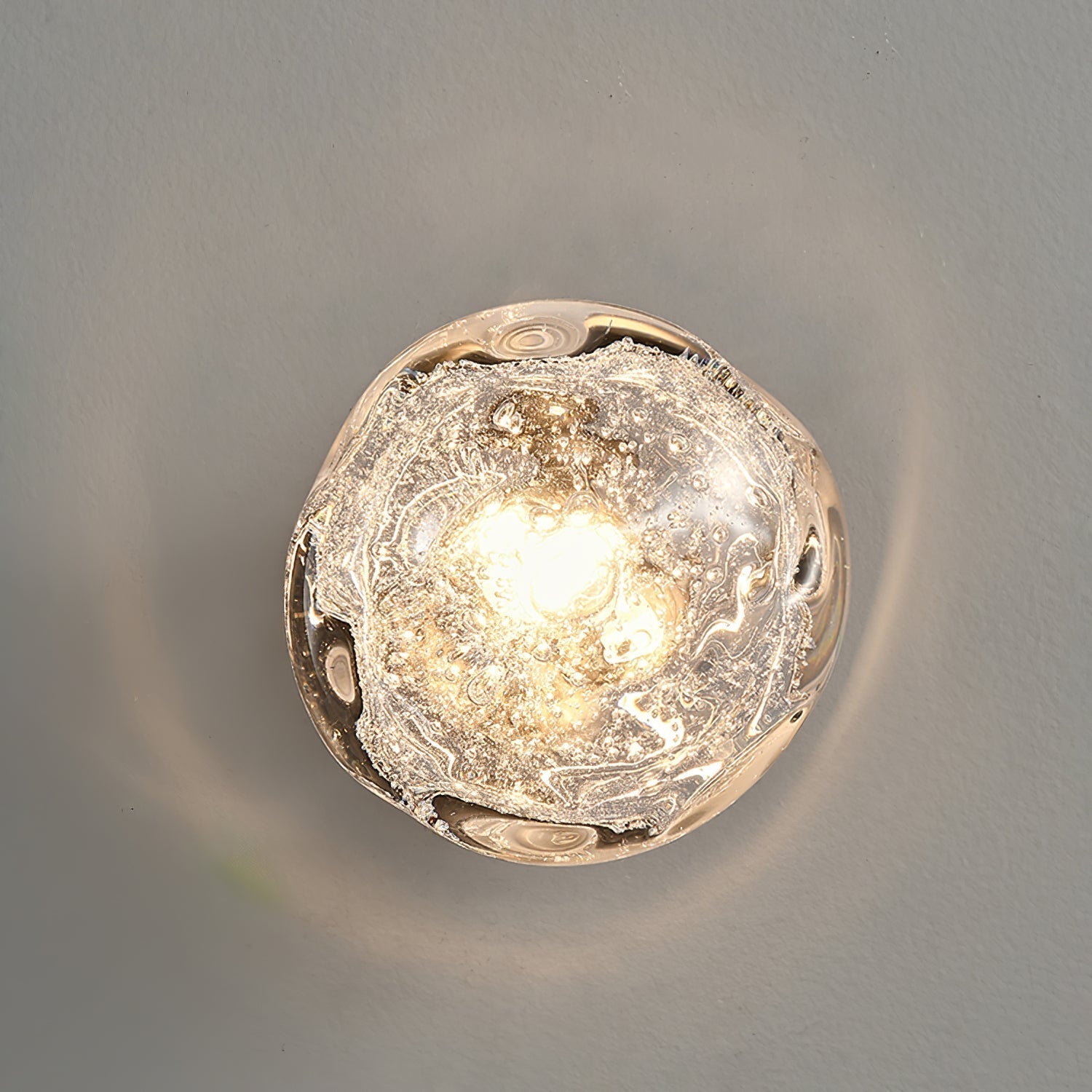 Orrin Molten Glass Wall Light