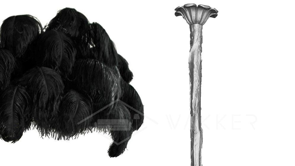 Ostrich Feather Chandelier
