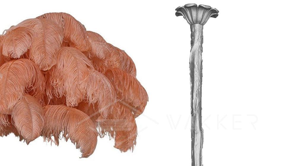 Ostrich Feather Chandelier