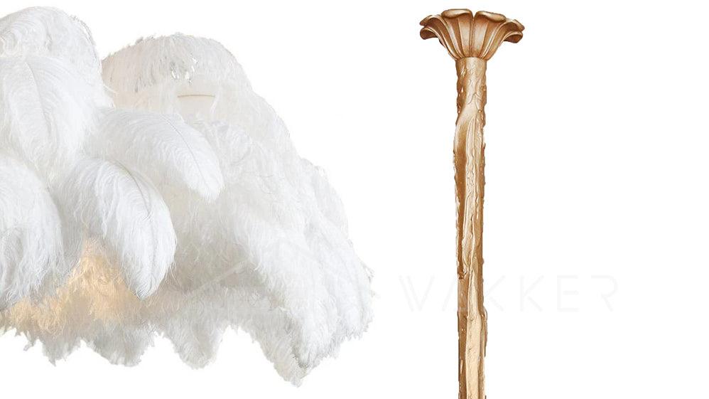 Ostrich Feather Chandelier