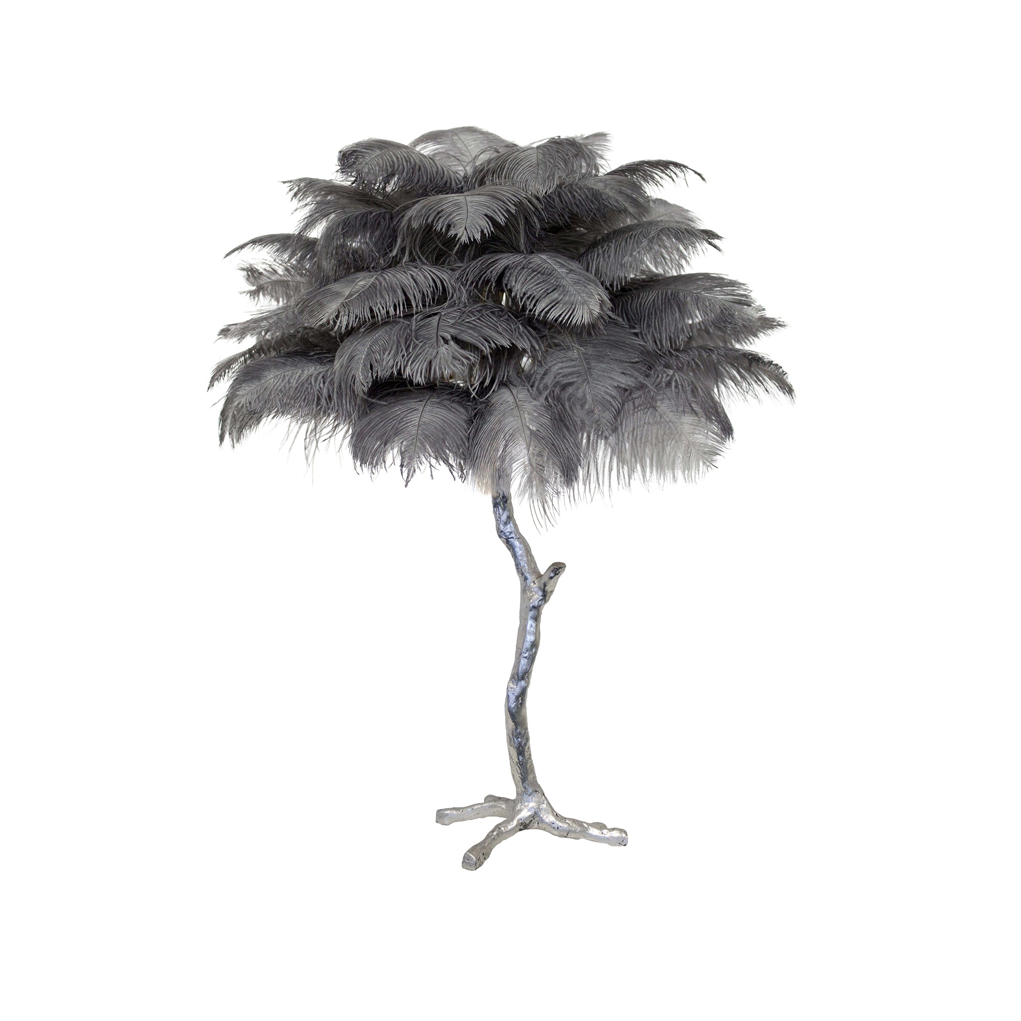 Ostrich Feather Reading Table Lamp