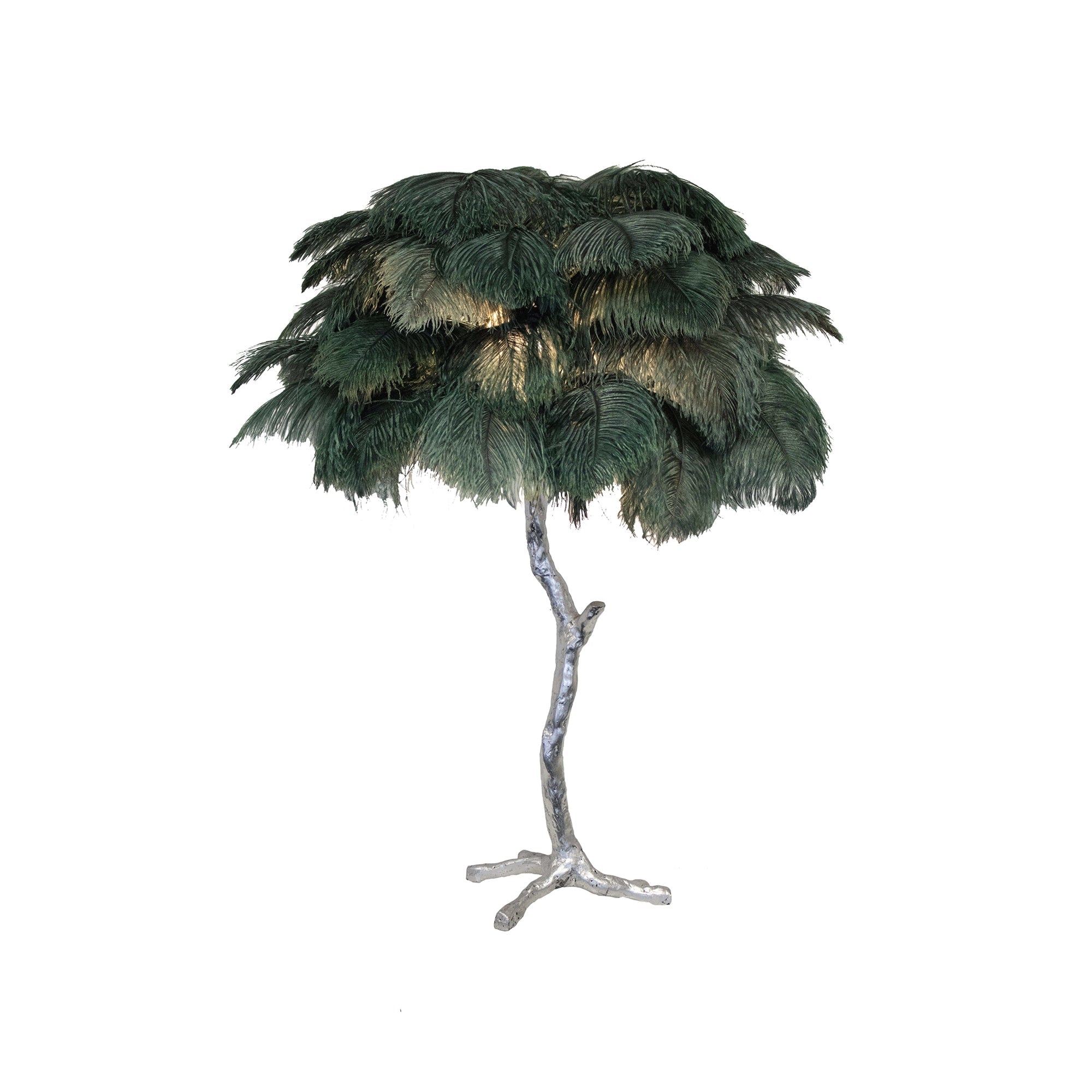 Ostrich Feather Reading Table Lamp