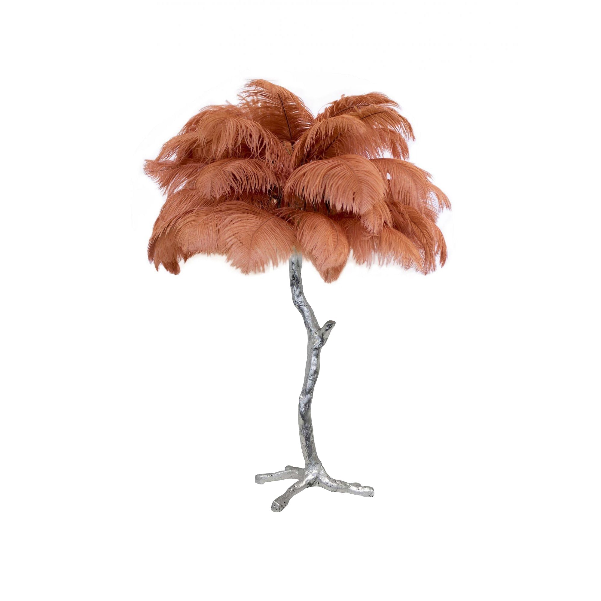 Ostrich Feather Reading Table Lamp