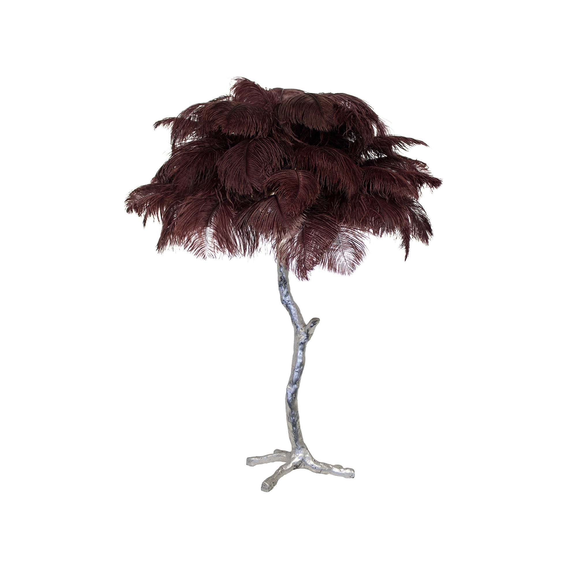 Ostrich Feather Reading Table Lamp