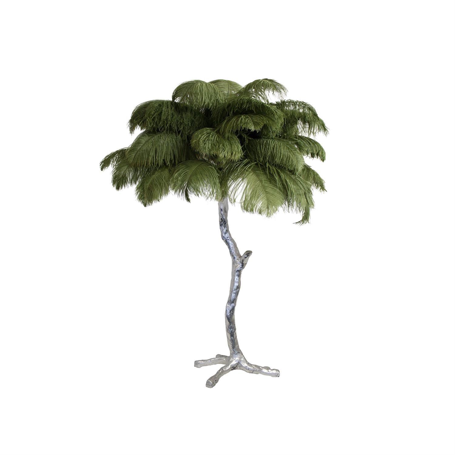 Ostrich Feather Table Lamp 29.5″