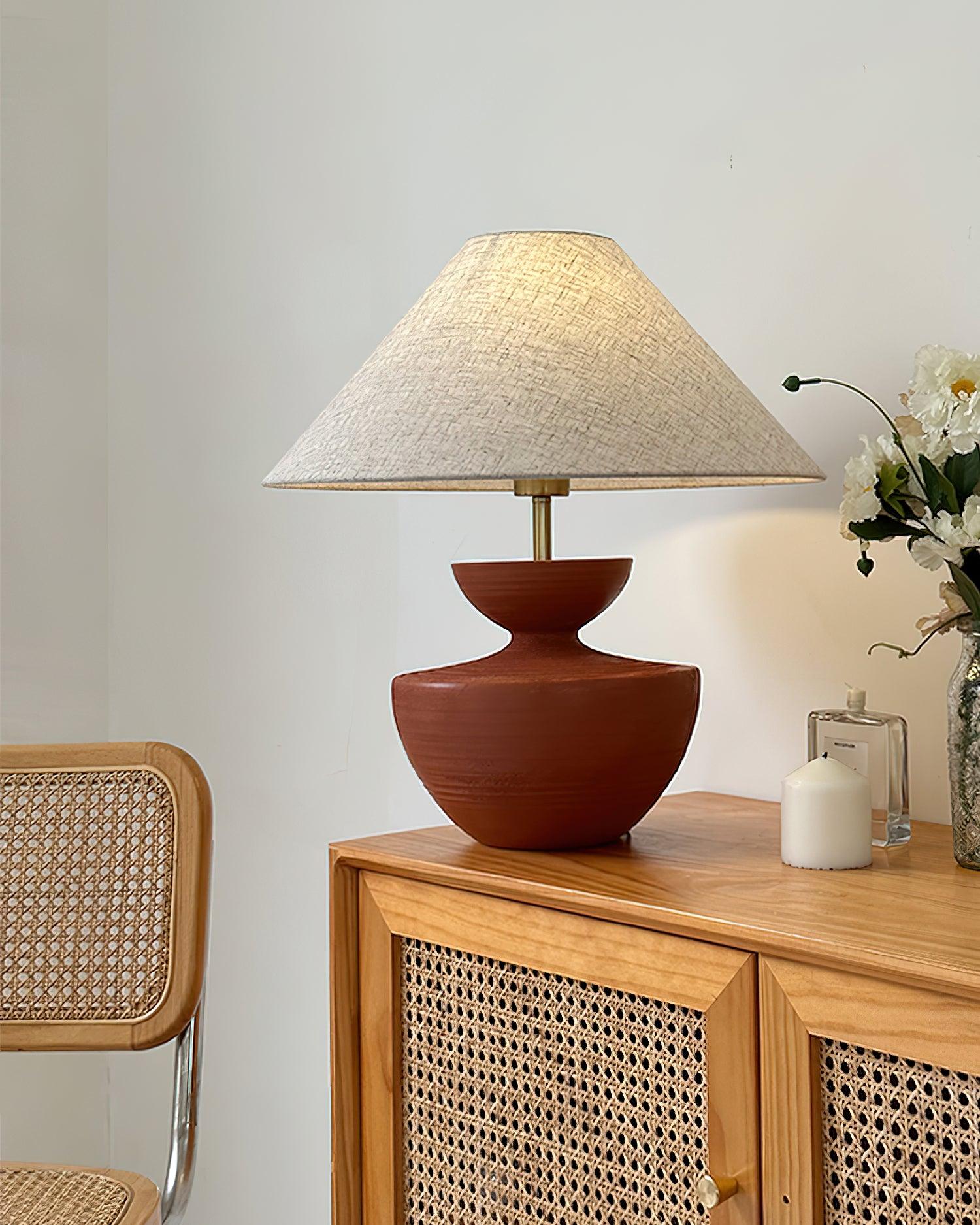 Painted Table Lamp
