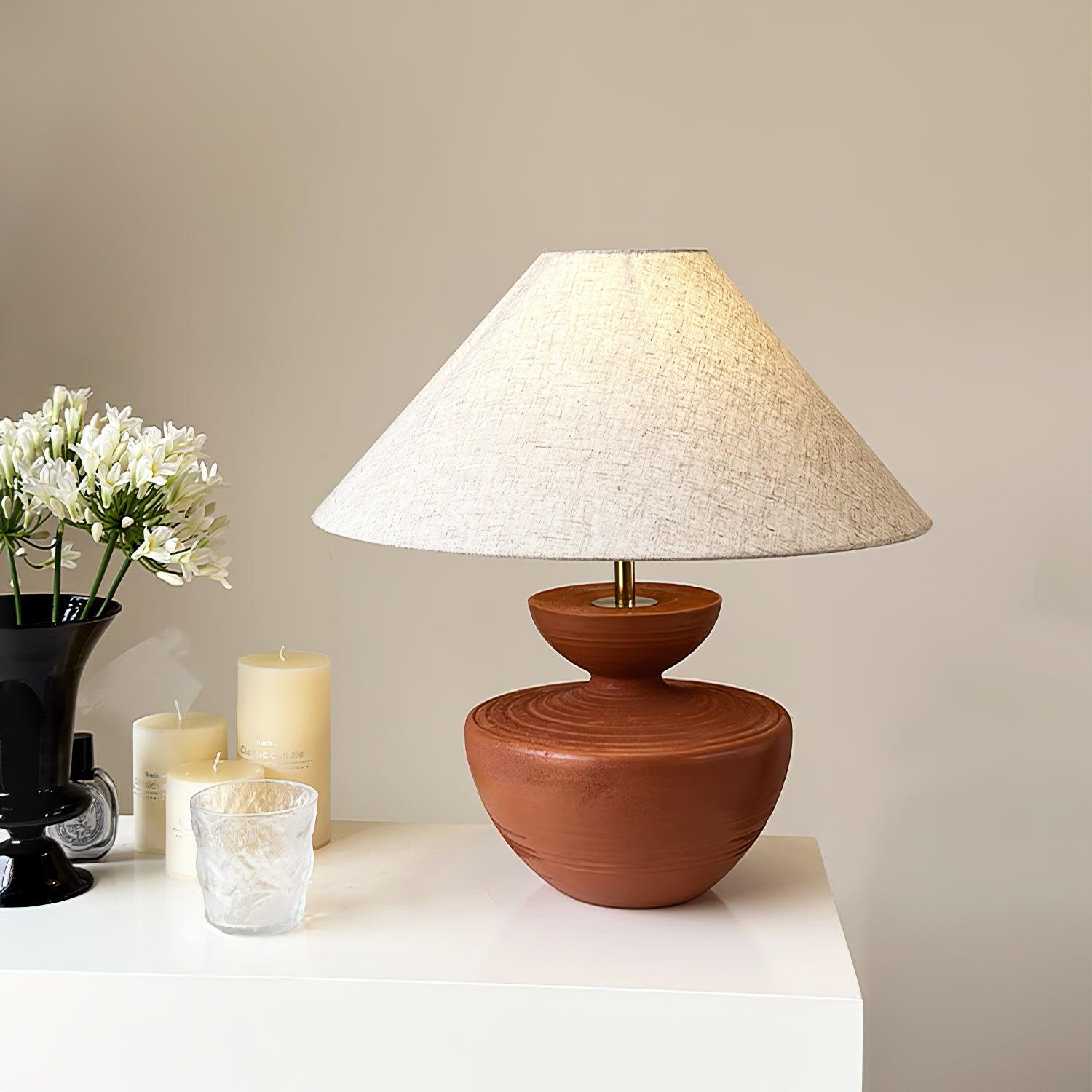 Painted Table Lamp