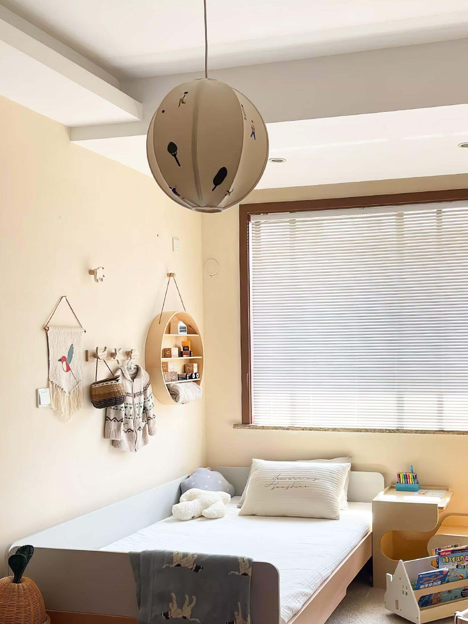 Park Embroidered Textile Swag Pendant Light