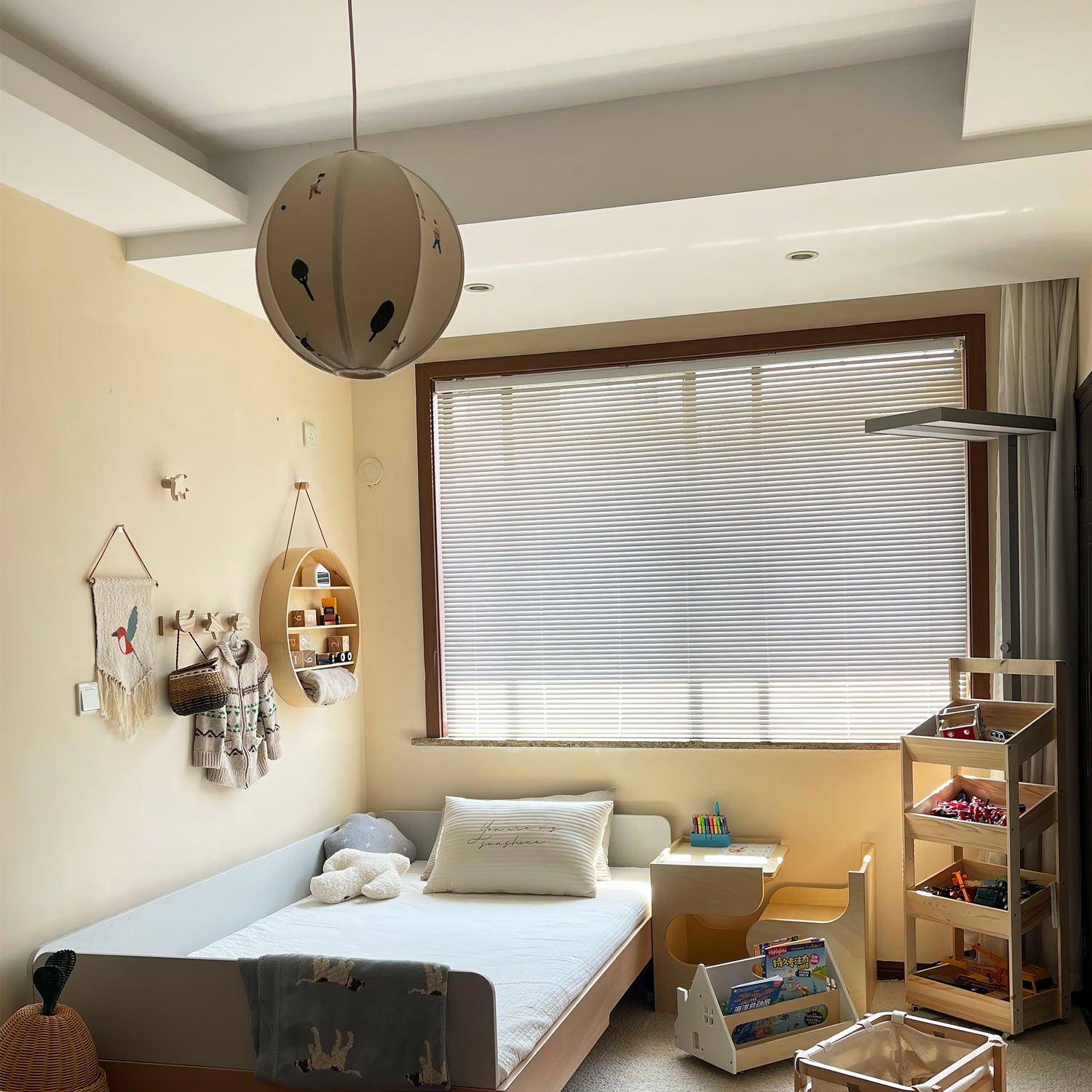 Park Embroidered Textile Swag Pendant Light