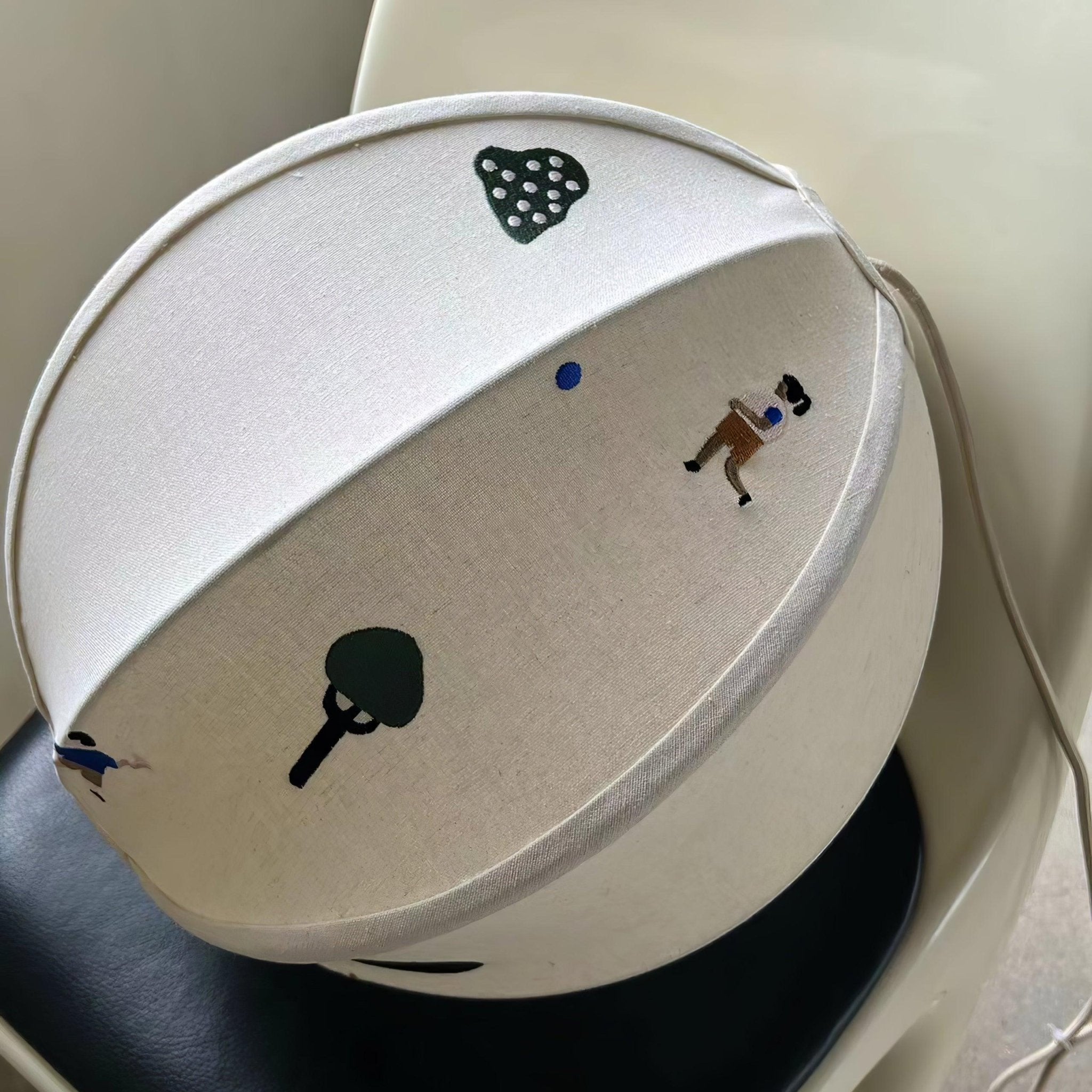 Park Embroidered Textile Swag Pendant Light