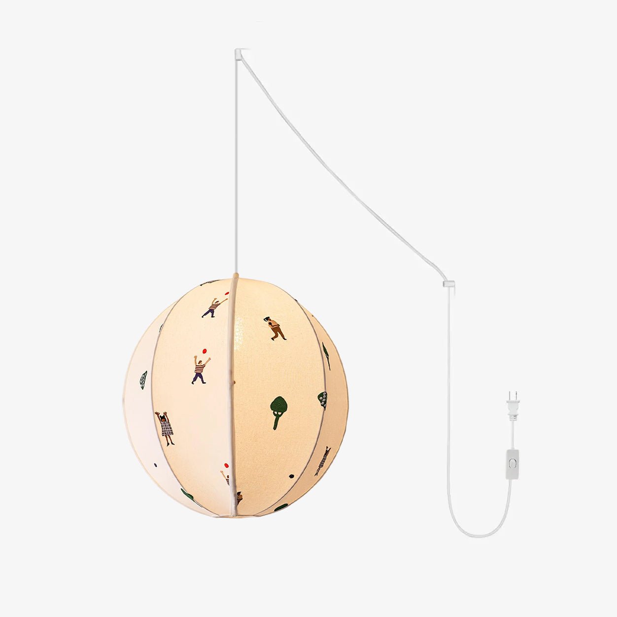 Park Embroidered Textile Swag Pendant Light