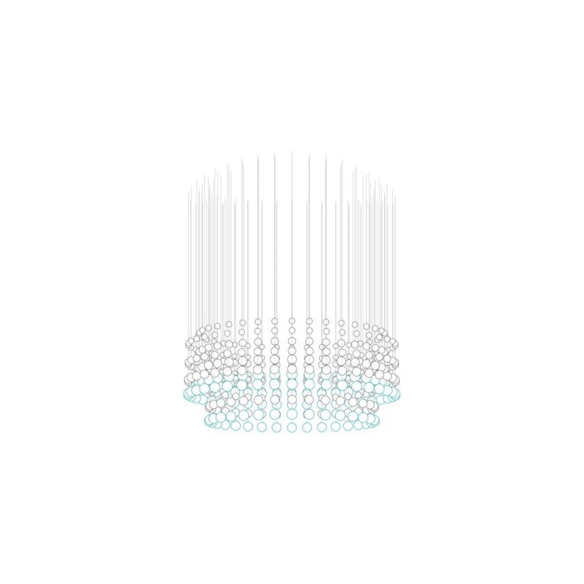 Pearl Curtain Customizable Chandelier
