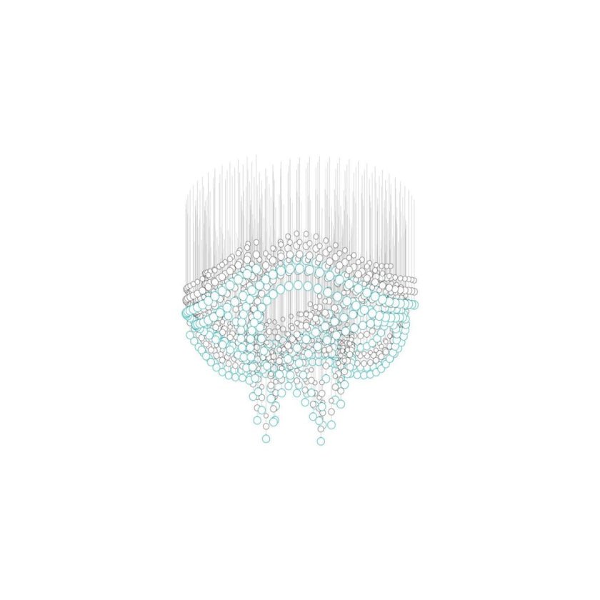 Pearl Curtain Customizable Chandelier