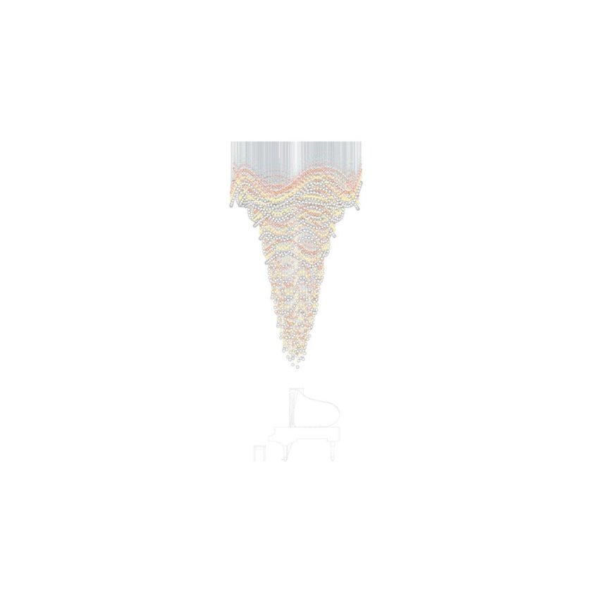 Pearl Curtain Customizable Chandelier
