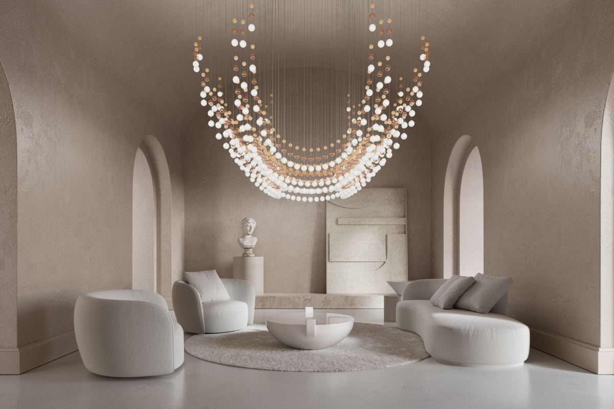Pearl Curtain Customizable Chandelier