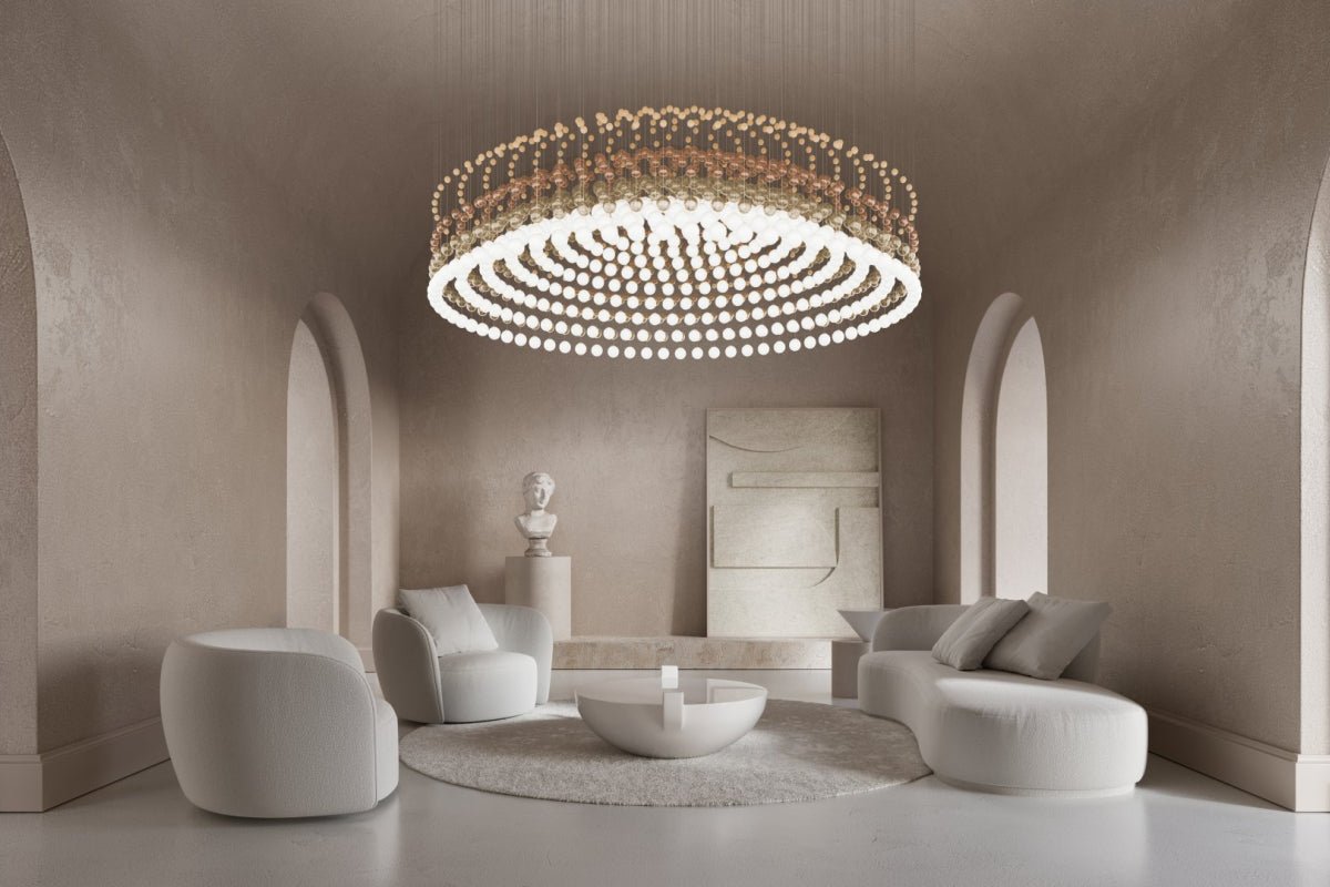 Pearl Curtain Customizable Chandelier