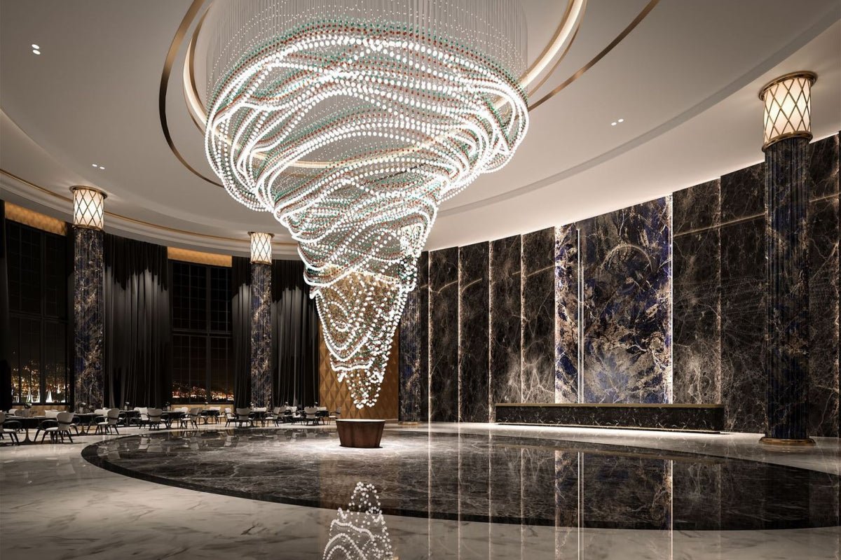 Pearl Curtain Customizable Chandelier