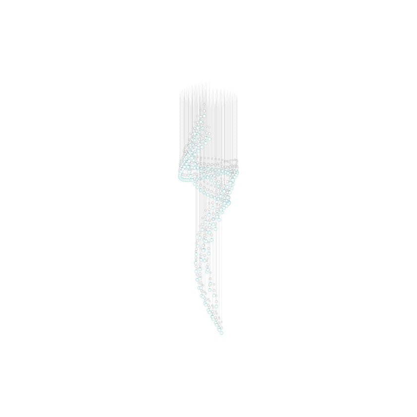 Pearl Curtain Customizable Chandelier