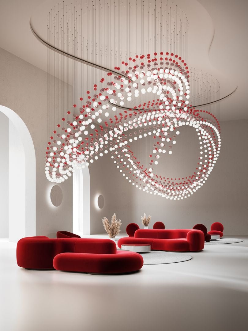 Pearl Curtain Customizable Chandelier