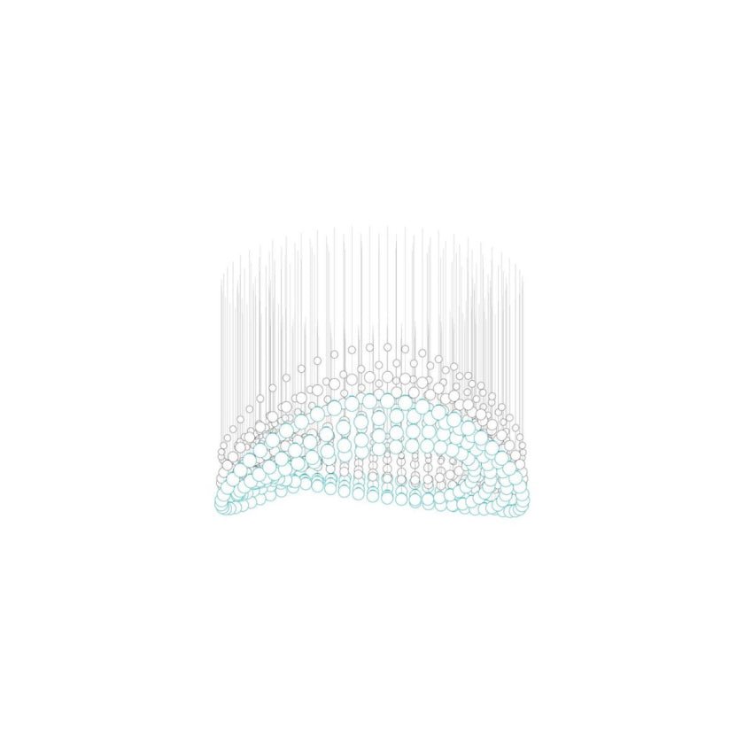 Pearl Curtain Customizable Chandelier