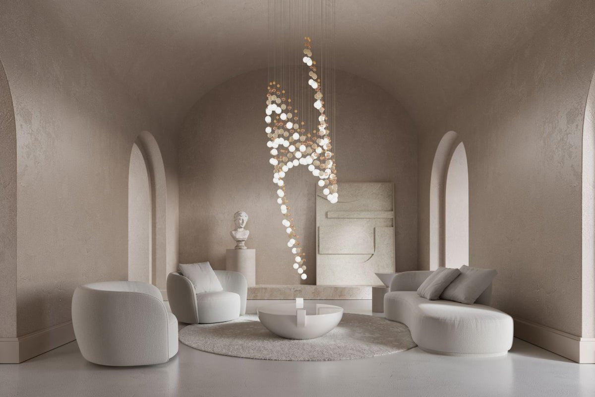 Pearl Curtain Customizable Chandelier