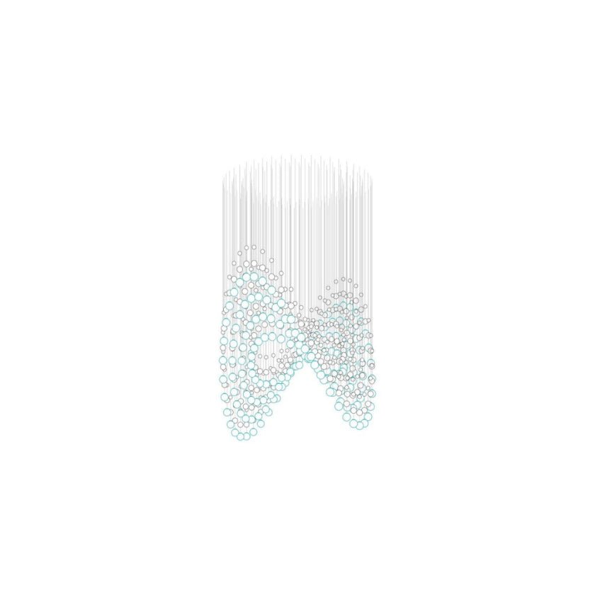 Pearl Curtain Customizable Chandelier