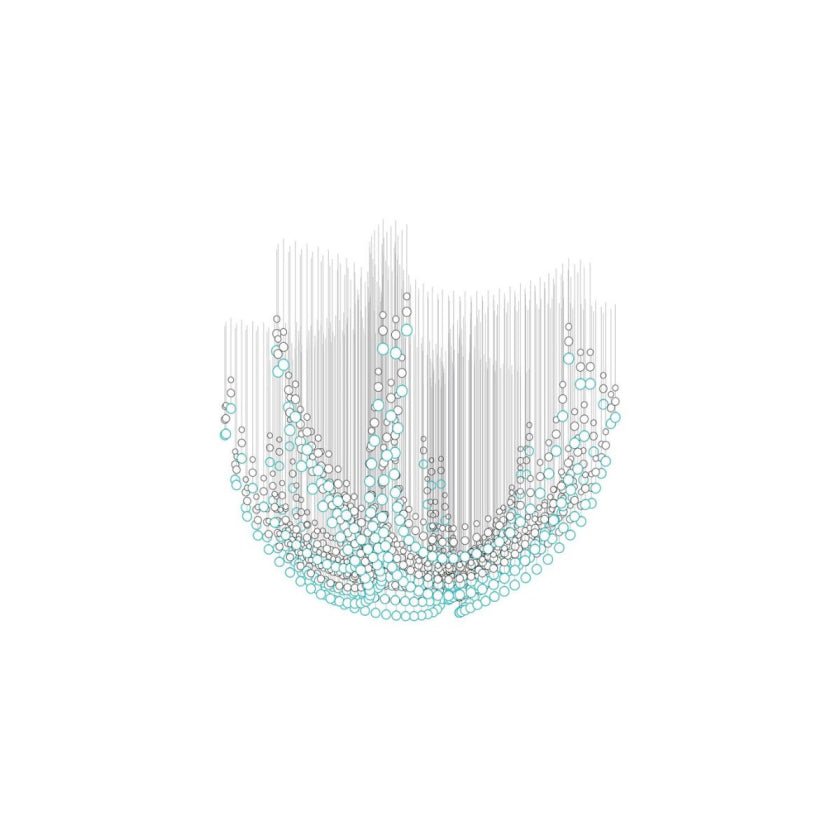 Pearl Curtain Customizable Chandelier