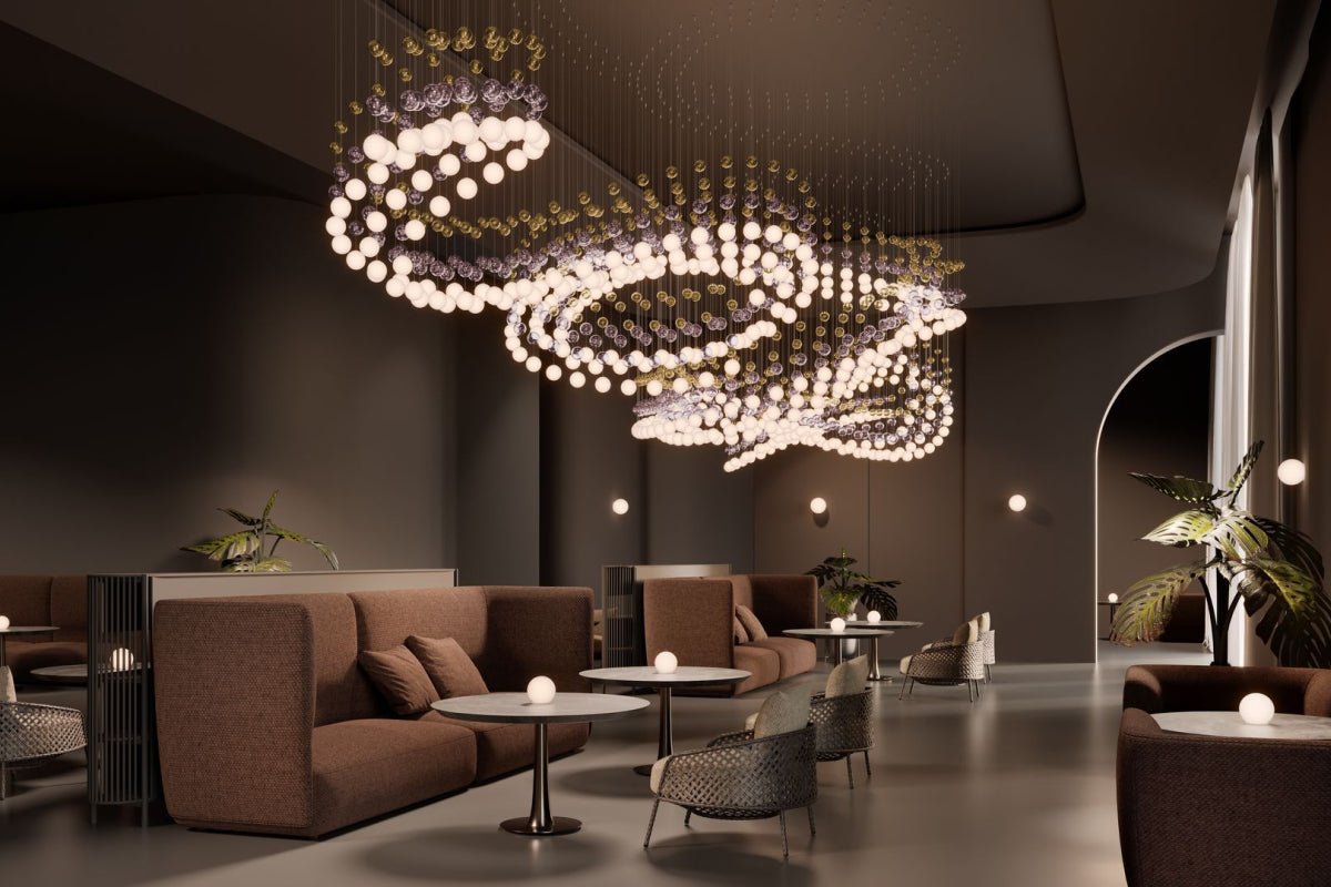 Pearl Curtain Customizable Chandelier