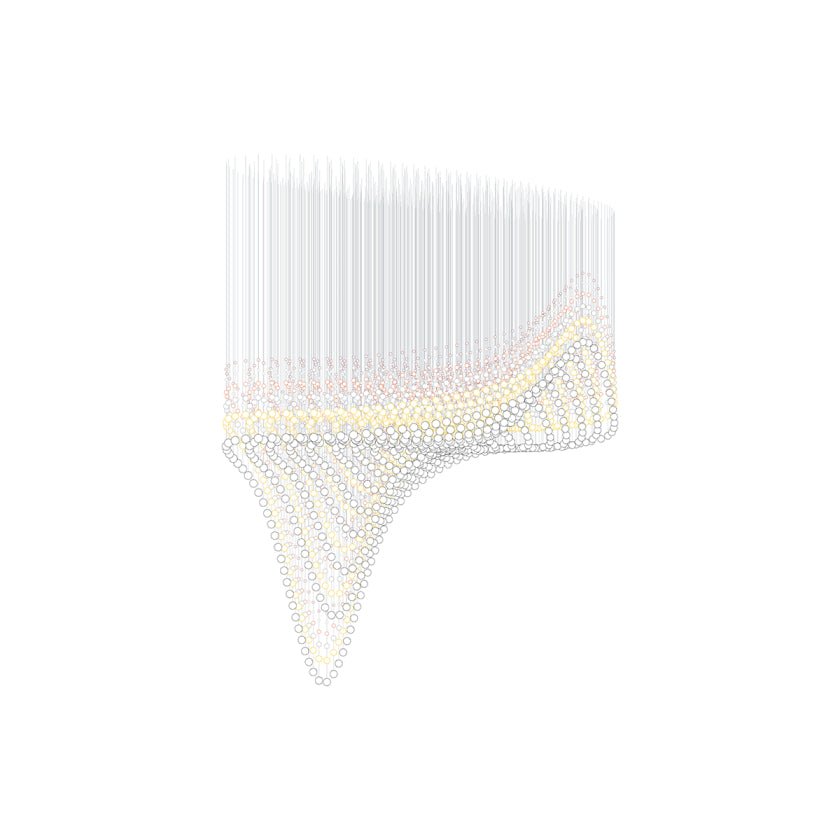 Pearl Curtain Customizable Chandelier