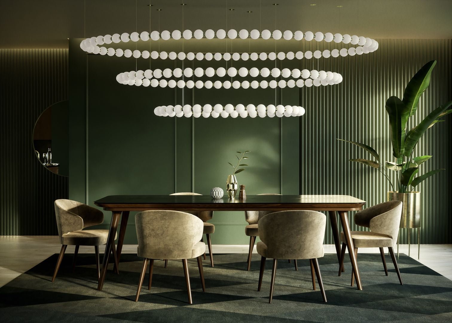 Pearl Drop Customizable Chandelier