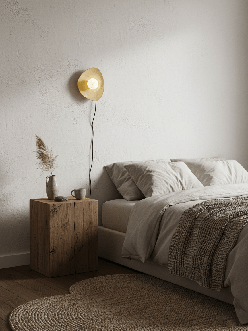 Pebble Disc Plug-in Wall Light detail view 7