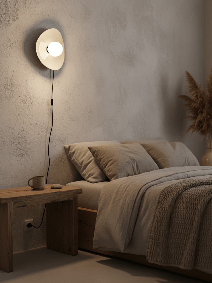 Pebble Disc Plug-in Wall Light detail view 9