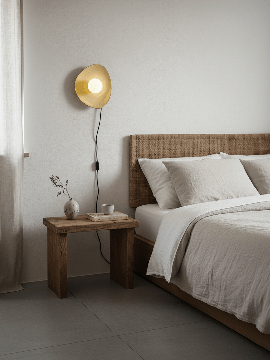 Pebble Disc Plug-in Wall Light detail view 5