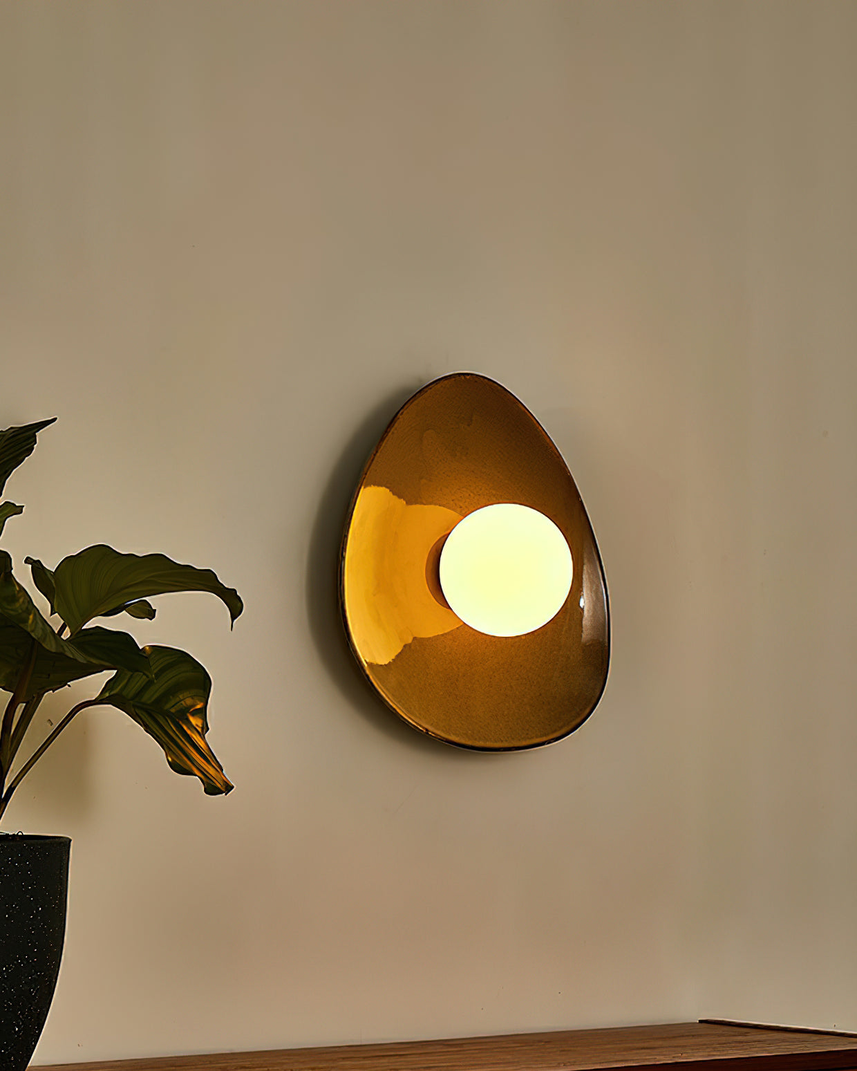 Pebble Disc Wall Light 11.8