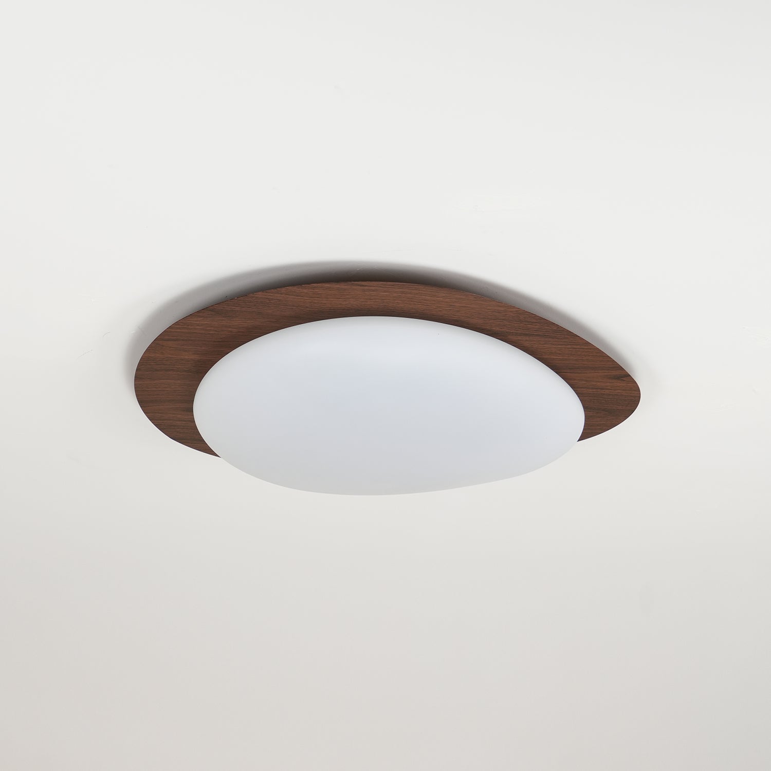 Pebble Walnut Overhead Light Ceiling Light