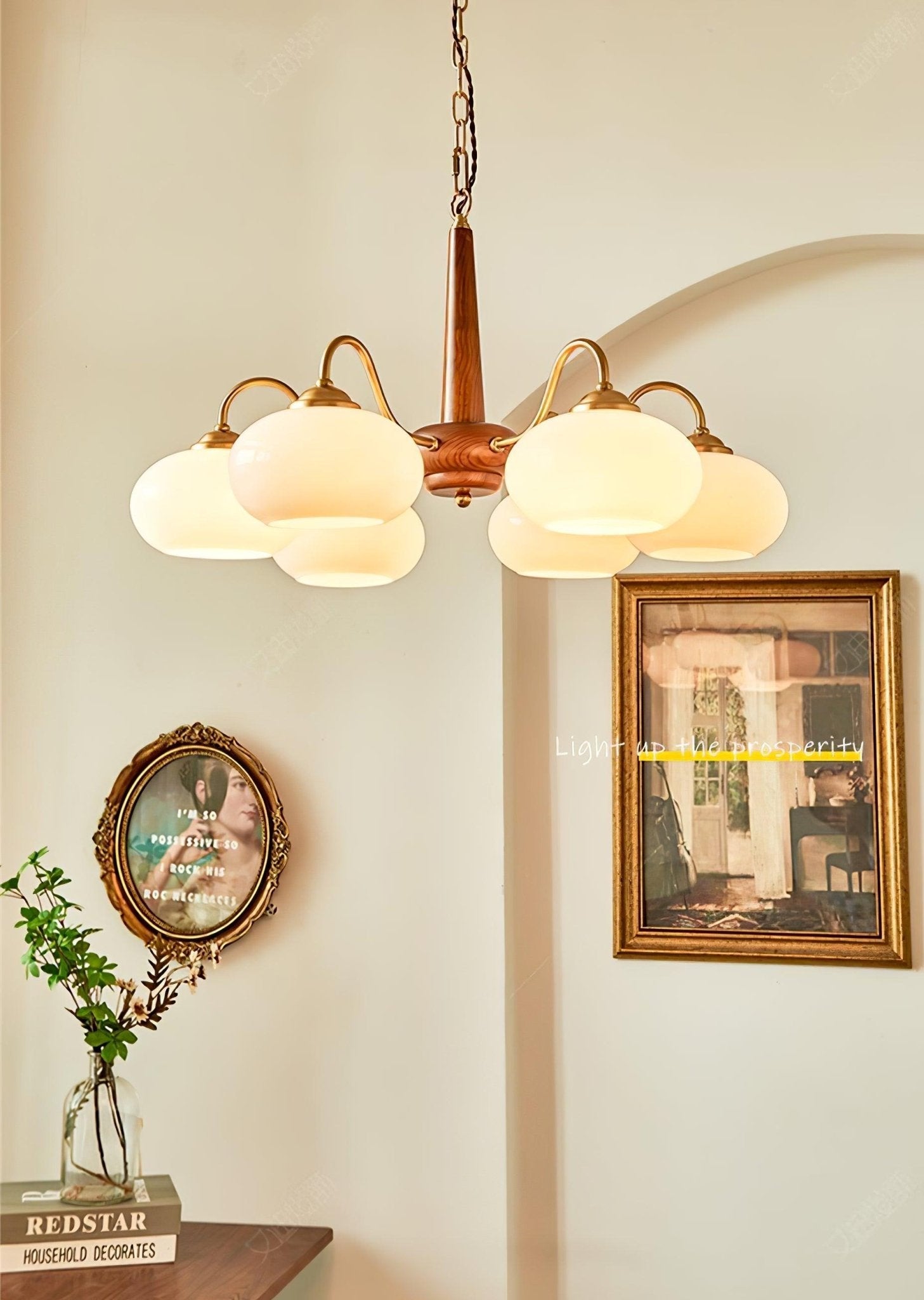 Persimmon Ceiling Fixture Chandelier