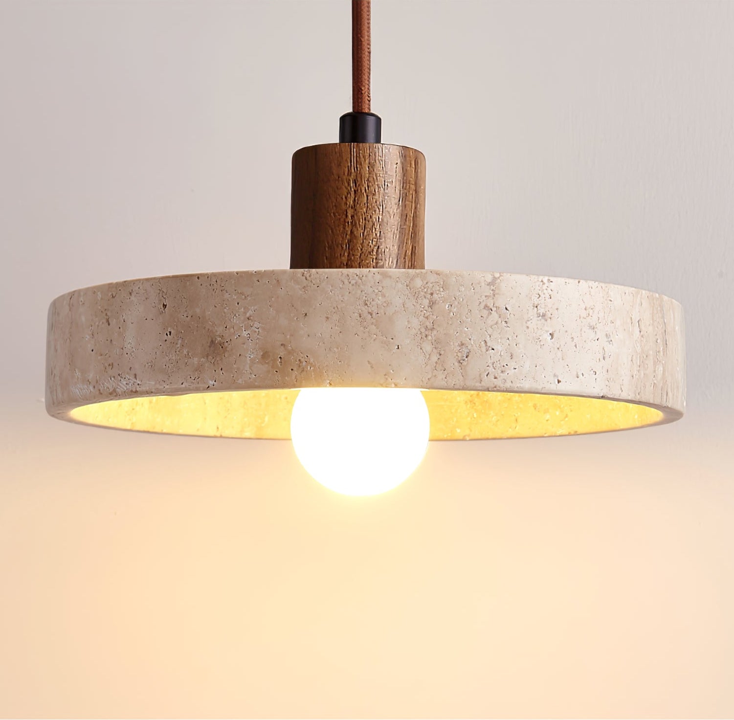 Piedra Travertine Pendant Light detail view 10