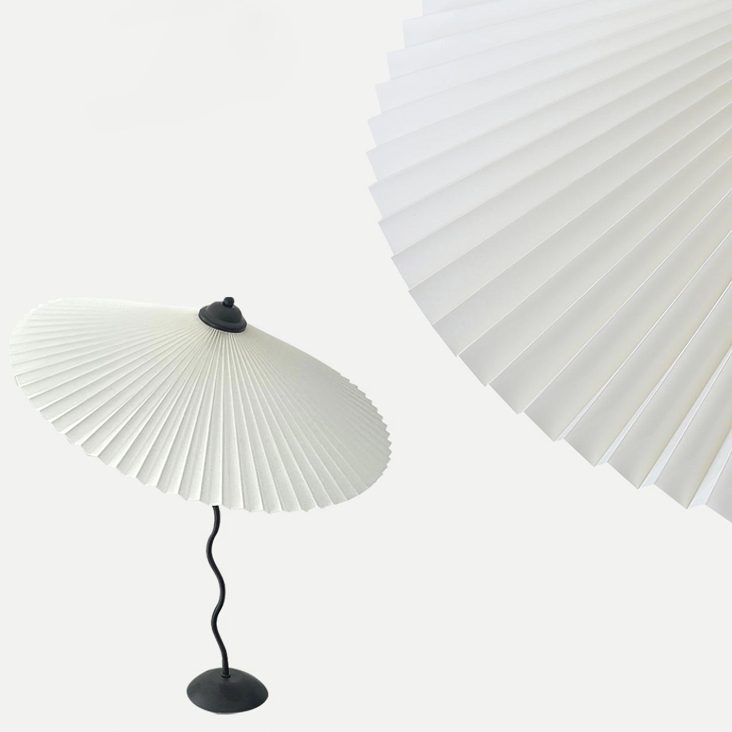 Pleated Hat Portable Lamp Table Lamp