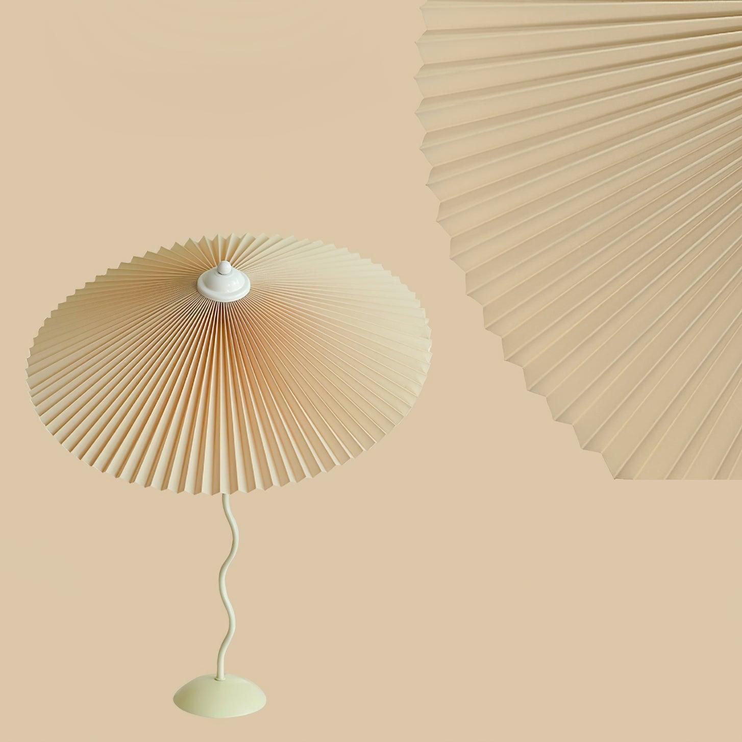 Pleated Hat Portable Lamp Table Lamp