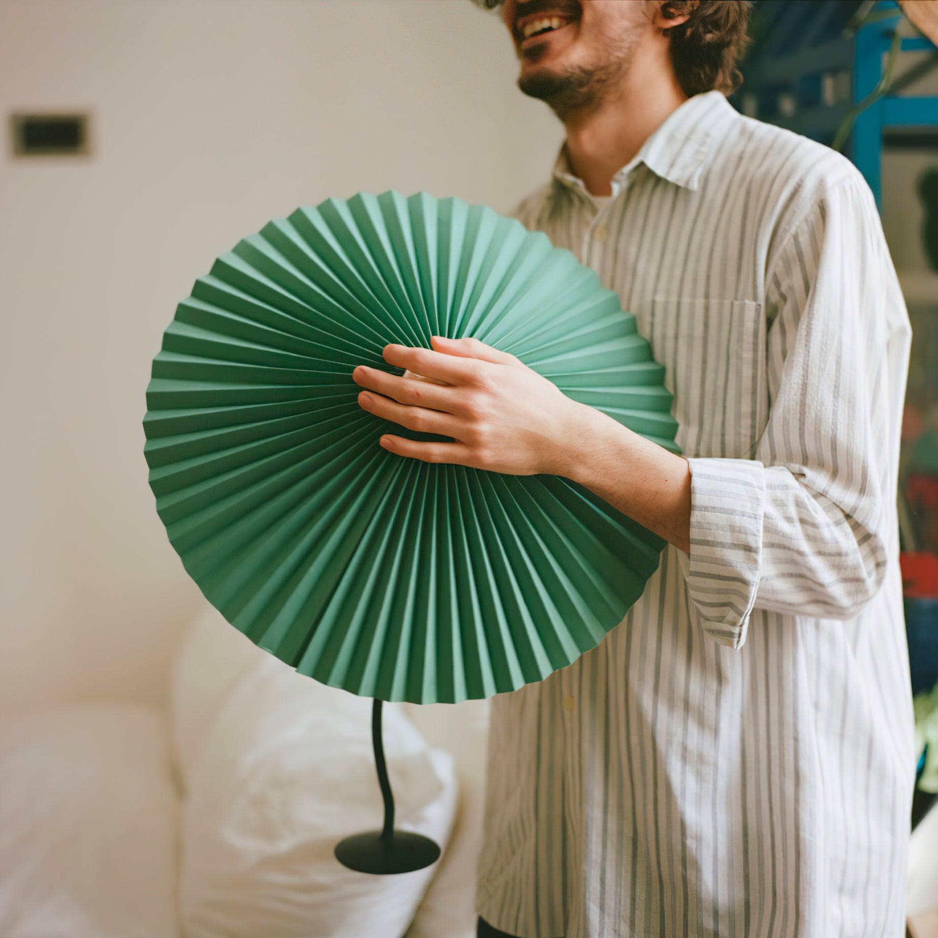 Pleated Hat Portable Lamp Table Lamp