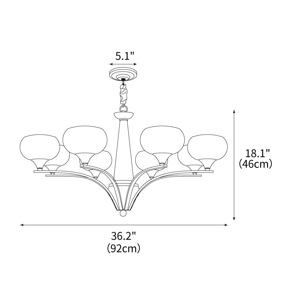Pointed Chandelier