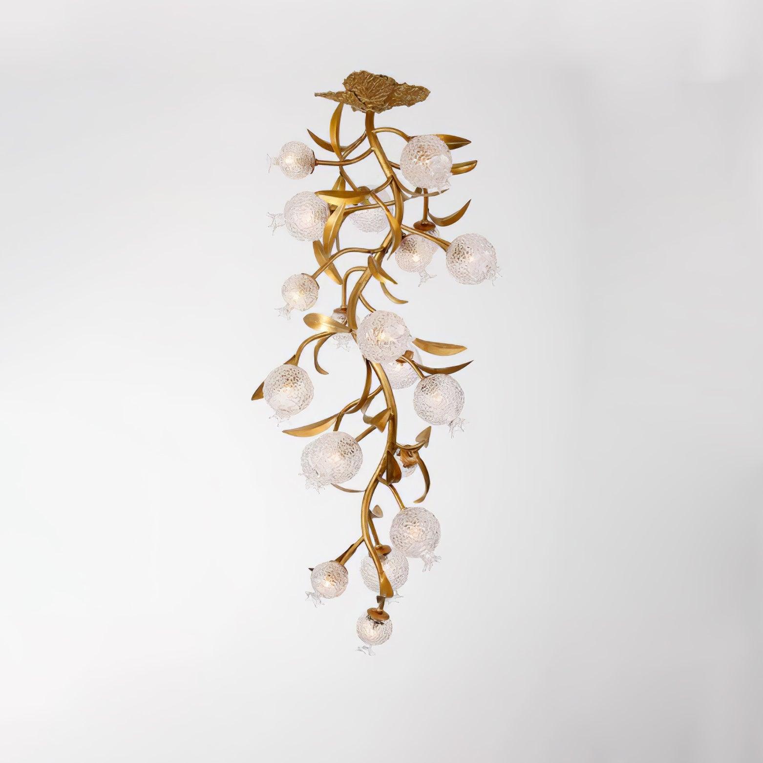Pomegranate Brass Overhead Light Ceiling Lamp