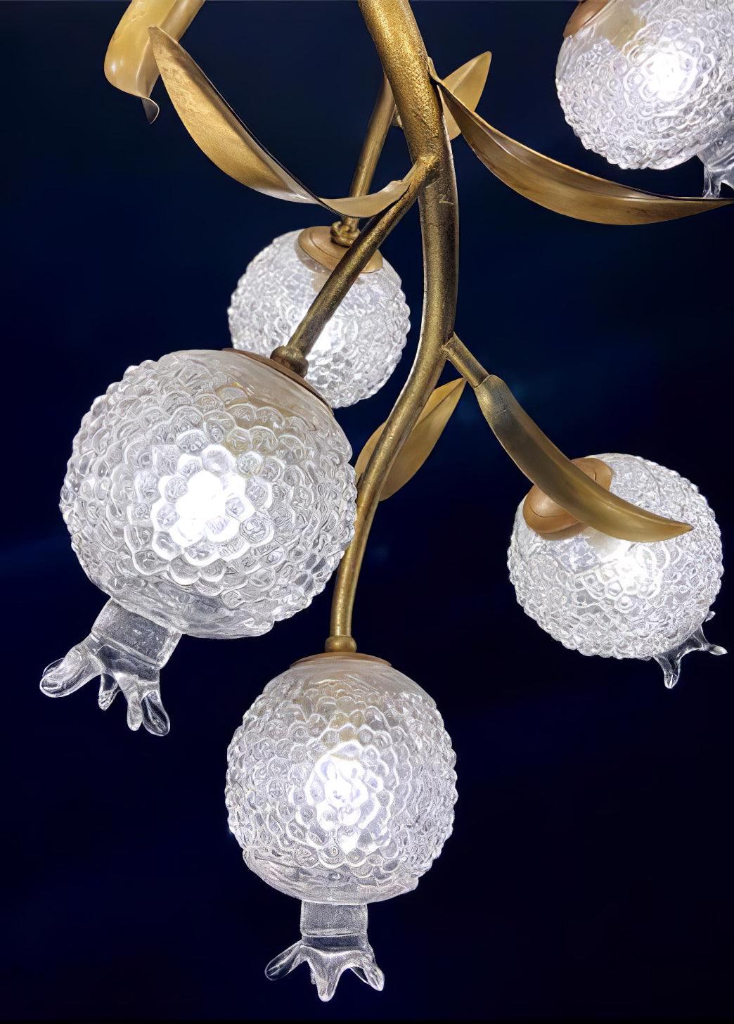 Pomegranate Brass Overhead Light Ceiling Lamp