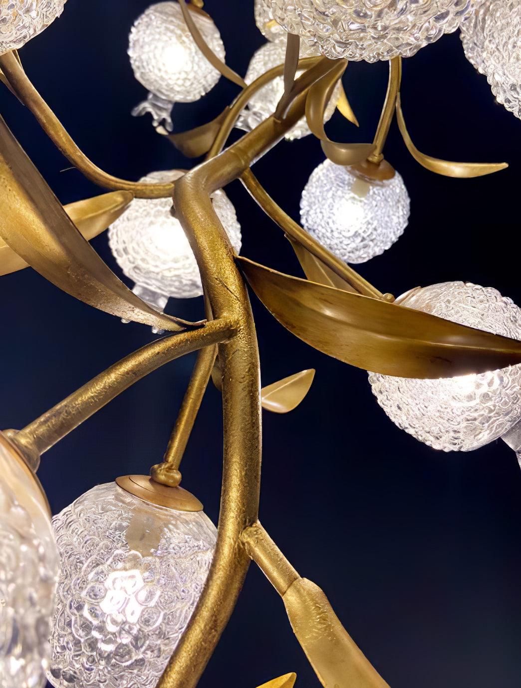 Pomegranate Brass Overhead Light Ceiling Lamp