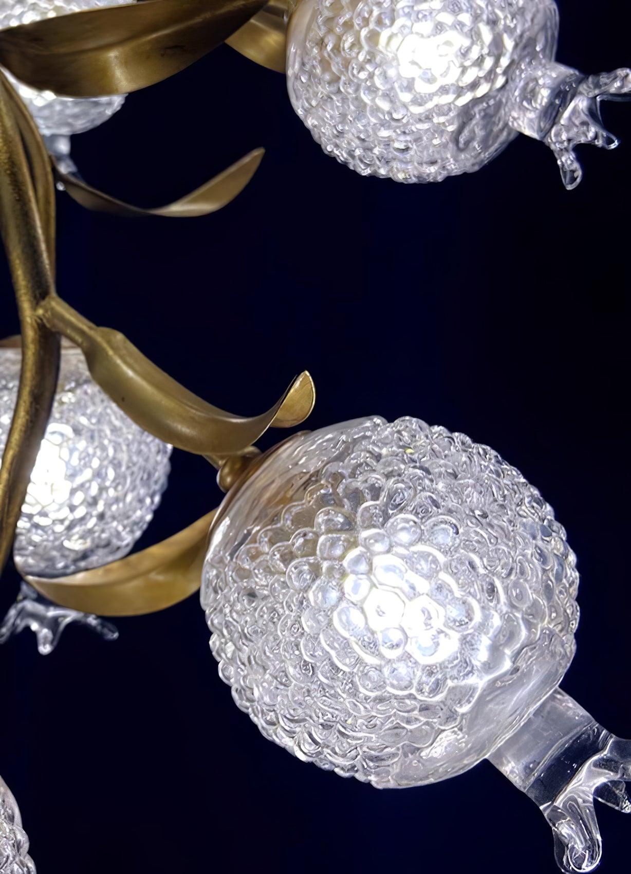 Pomegranate Brass Overhead Light Ceiling Lamp